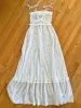 VINTAGE: White Eyelet Maxi Dress sold by Vanessa Mooney