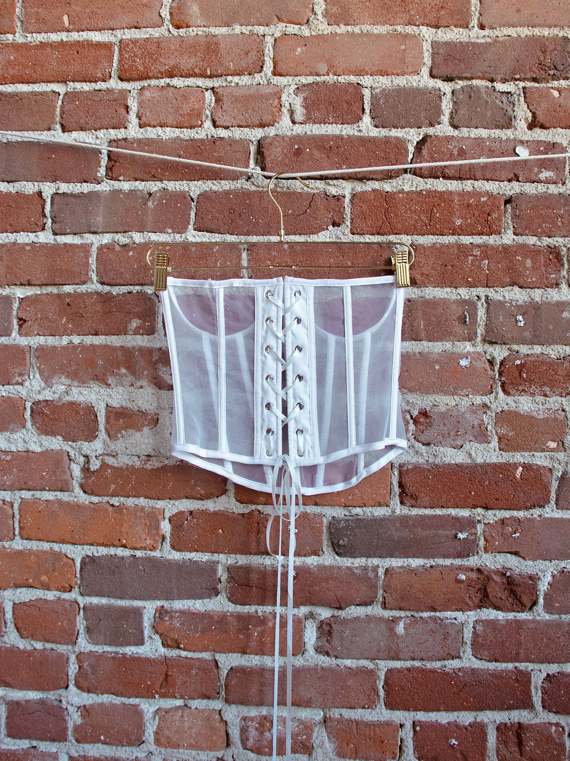 SAMPLE: The Beatrix Corset Top - White sold by Vanessa Mooney product image thumbnail 2