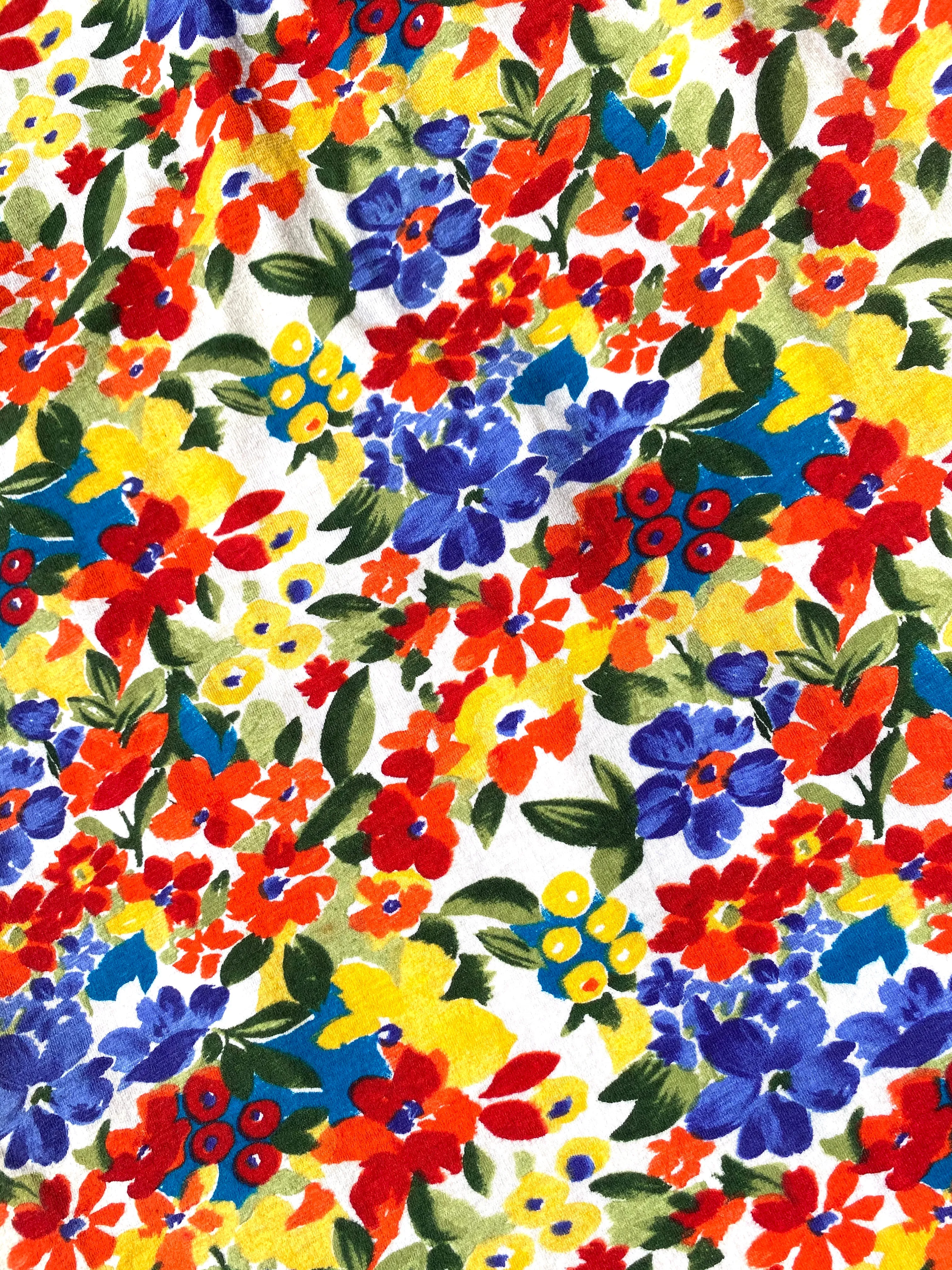 VINTAGE: Mini Dress - Bright Floral sold by Vanessa Mooney product image thumbnail 3