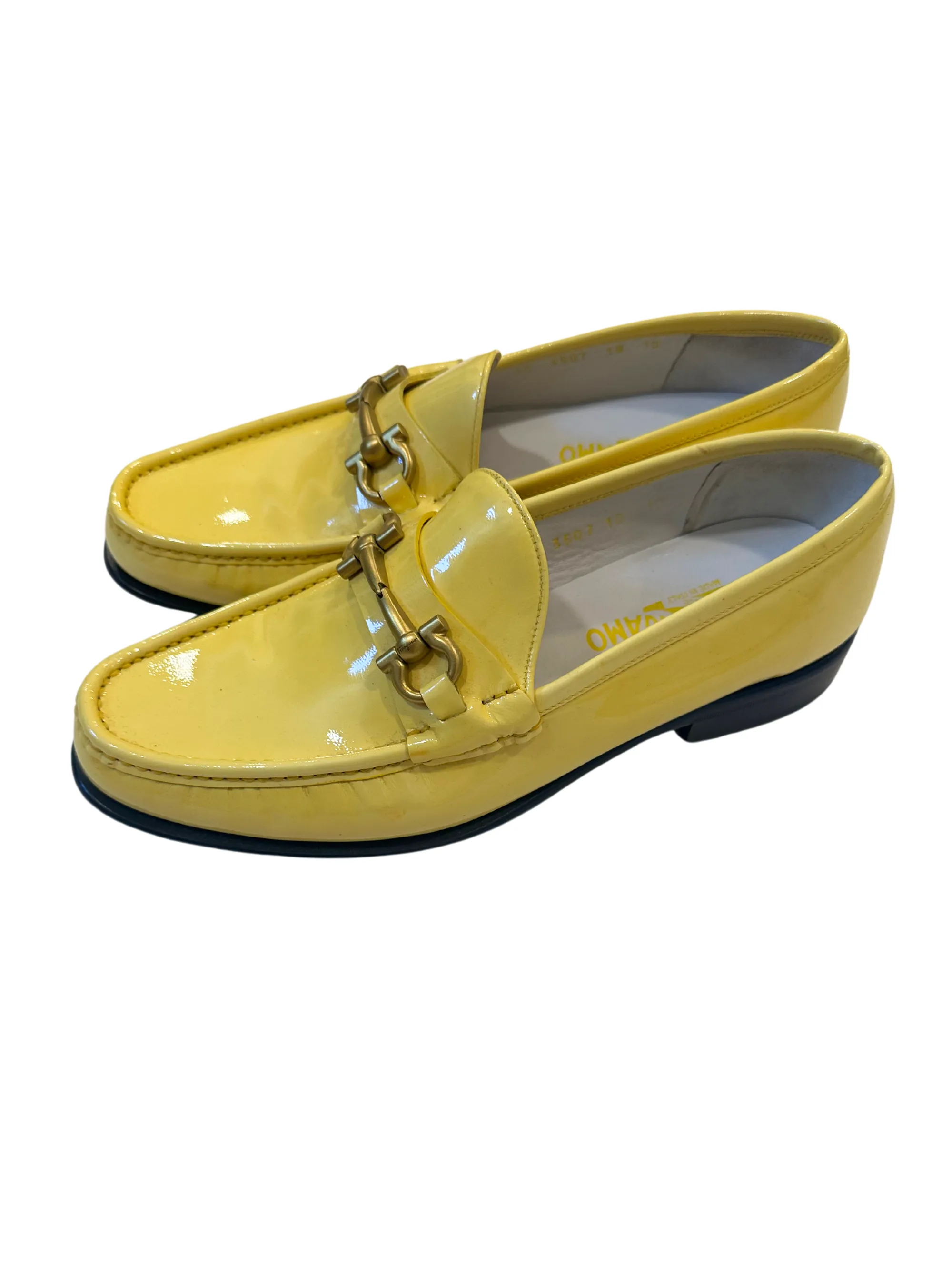Yellow Ferragamo Loafers sold by Vanessa Mooney