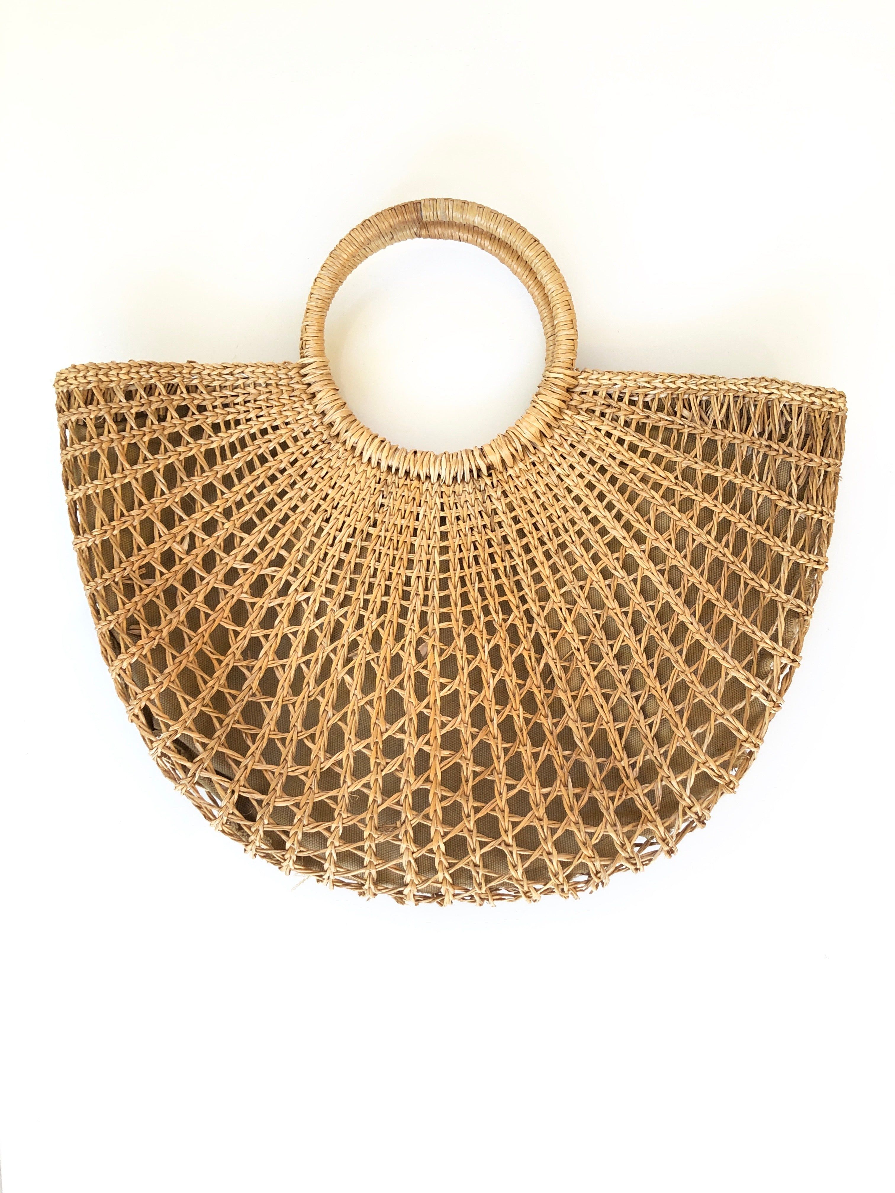 SAMPLE: Straw Beach Bag sold by Vanessa Mooney