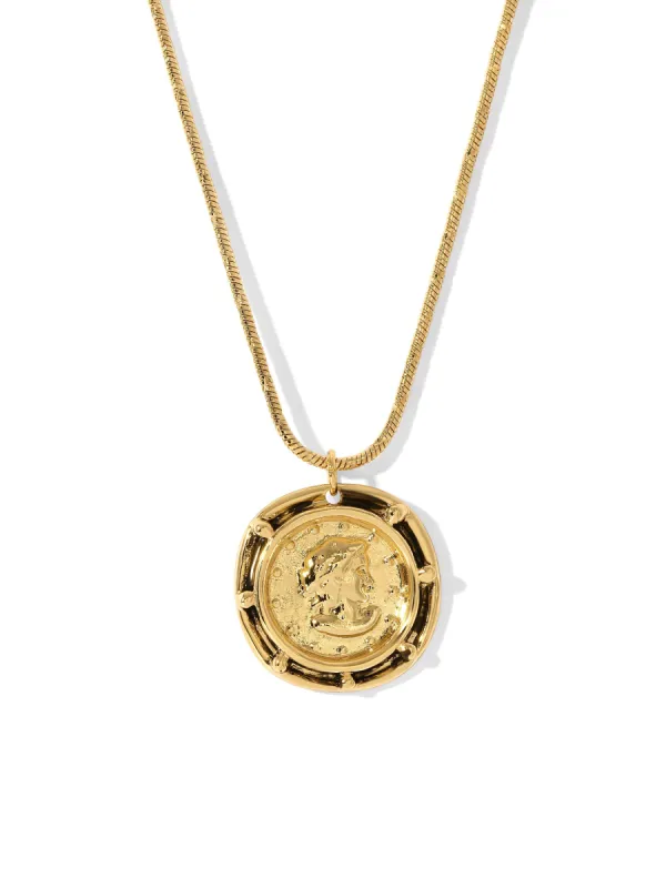 The Gianni Coin Necklace sold by Vanessa Mooney