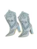 VINTAGE: Western Boots - Bedazzled Blue sold by Vanessa Mooney