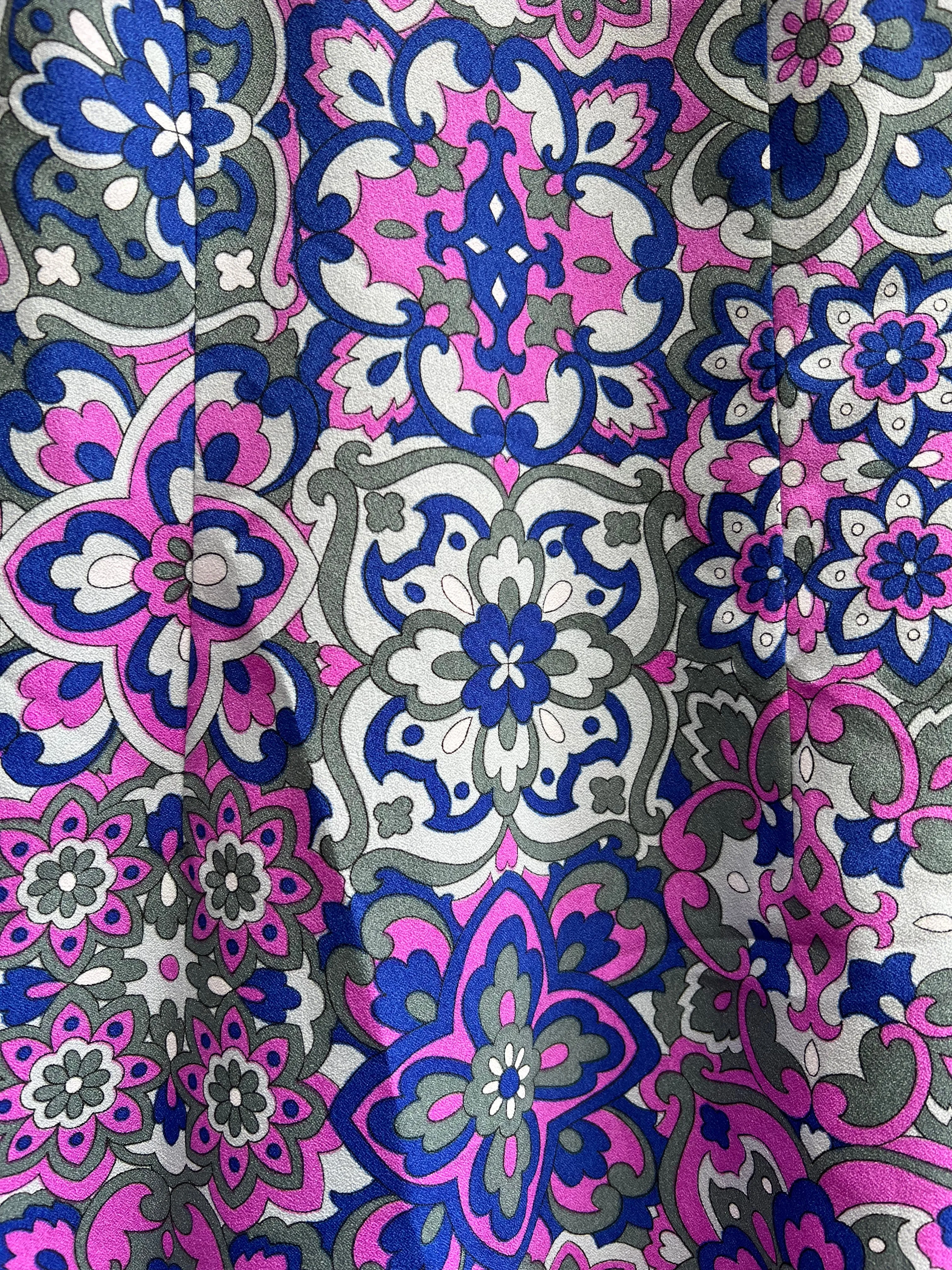 VINTAGE: Purple Long-Sleeve Collared Dress sold by Vanessa Mooney product image thumbnail 3