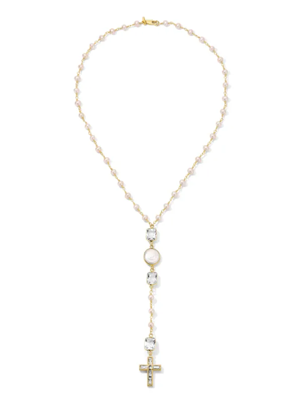 The Princess Pearl & Crystal Rosary sold by Vanessa Mooney