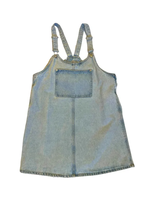 Denim Overall Mini Dress sold by Vanessa Mooney