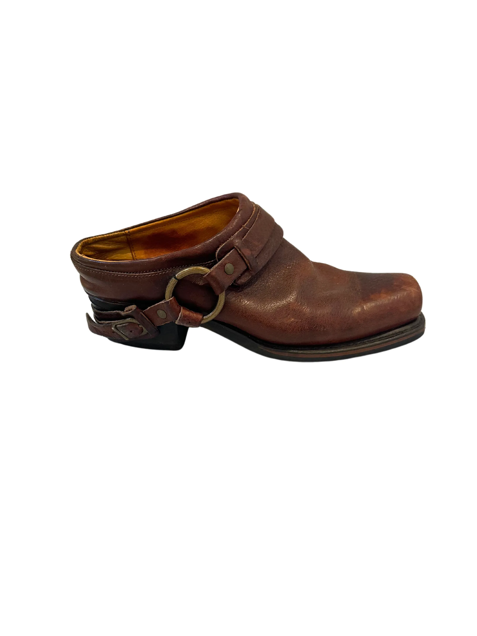 Frye Harnessed Mules sold by Vanessa Mooney