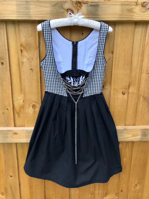 VINTAGE: Gingham Bustier Mini Dress sold by Vanessa Mooney