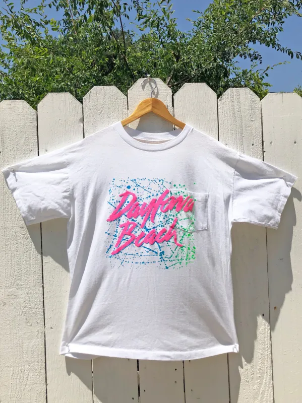 VINTAGE: Neon Splash T-Shirt sold by Vanessa Mooney