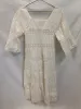 VINTAGE: Vanessa Mooney Long Cream White Maxi Dress sold by Vanessa Mooney