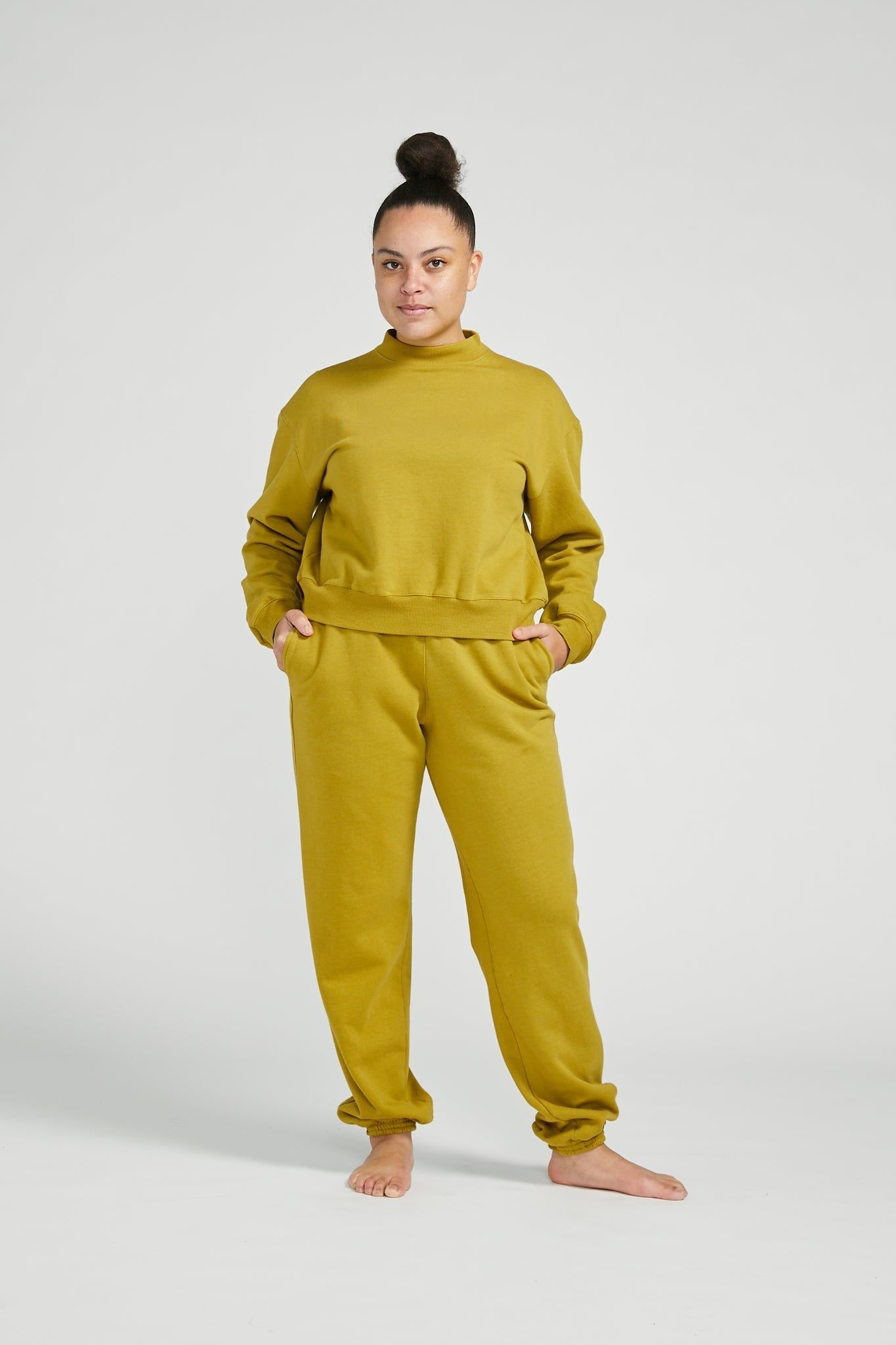 Organic Crop Sweater Celery sold by Vege Threads product image thumbnail 2