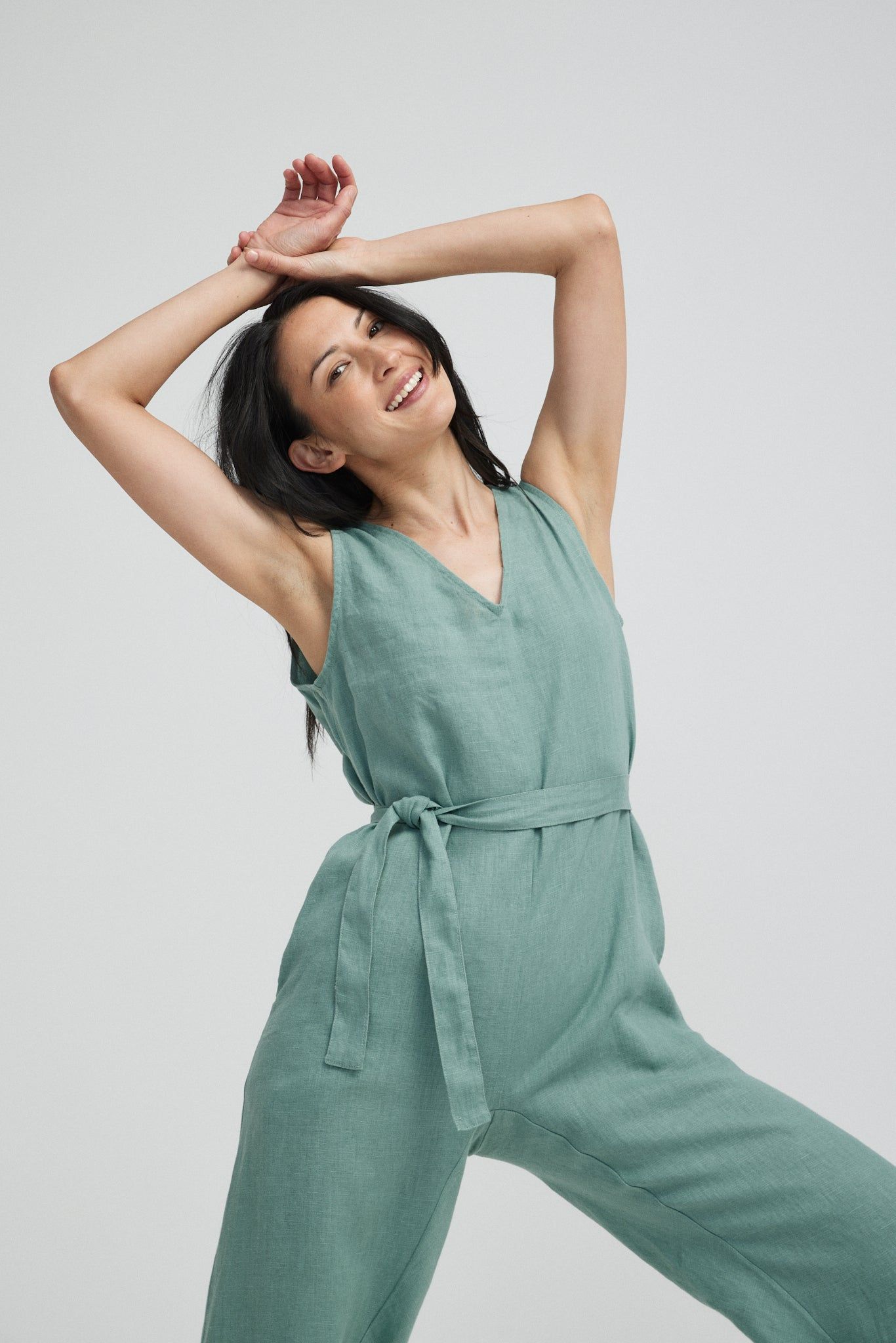 Linen Jumpsuit sold by Vege Threads product image thumbnail 5