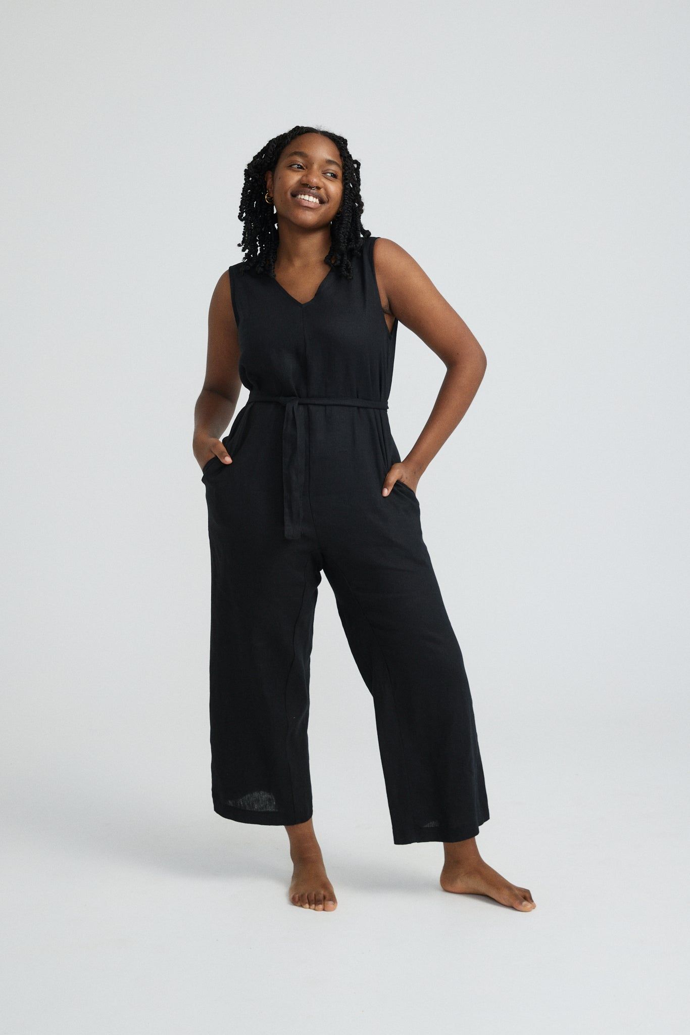 Linen Jumpsuit sold by Vege Threads product image thumbnail 4