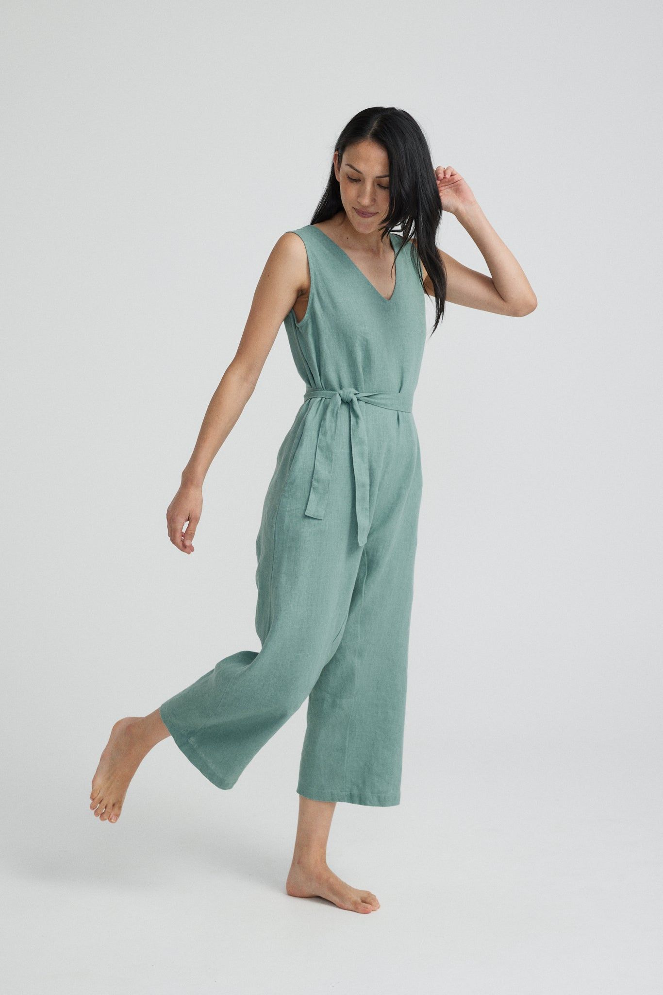 Linen Jumpsuit sold by Vege Threads