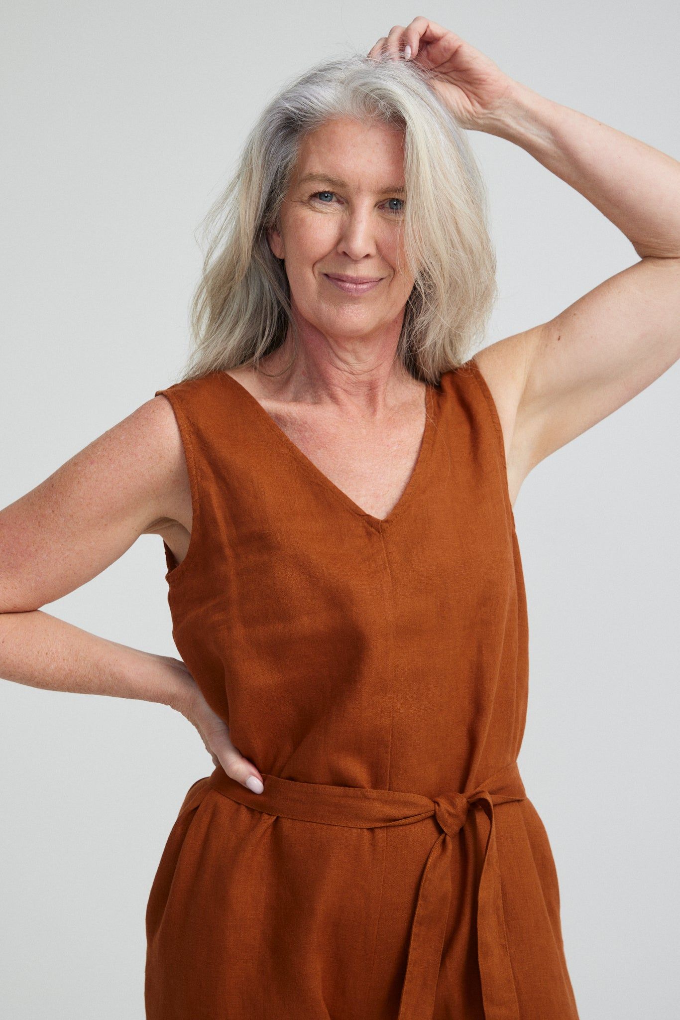 Linen Jumpsuit sold by Vege Threads product image thumbnail 2