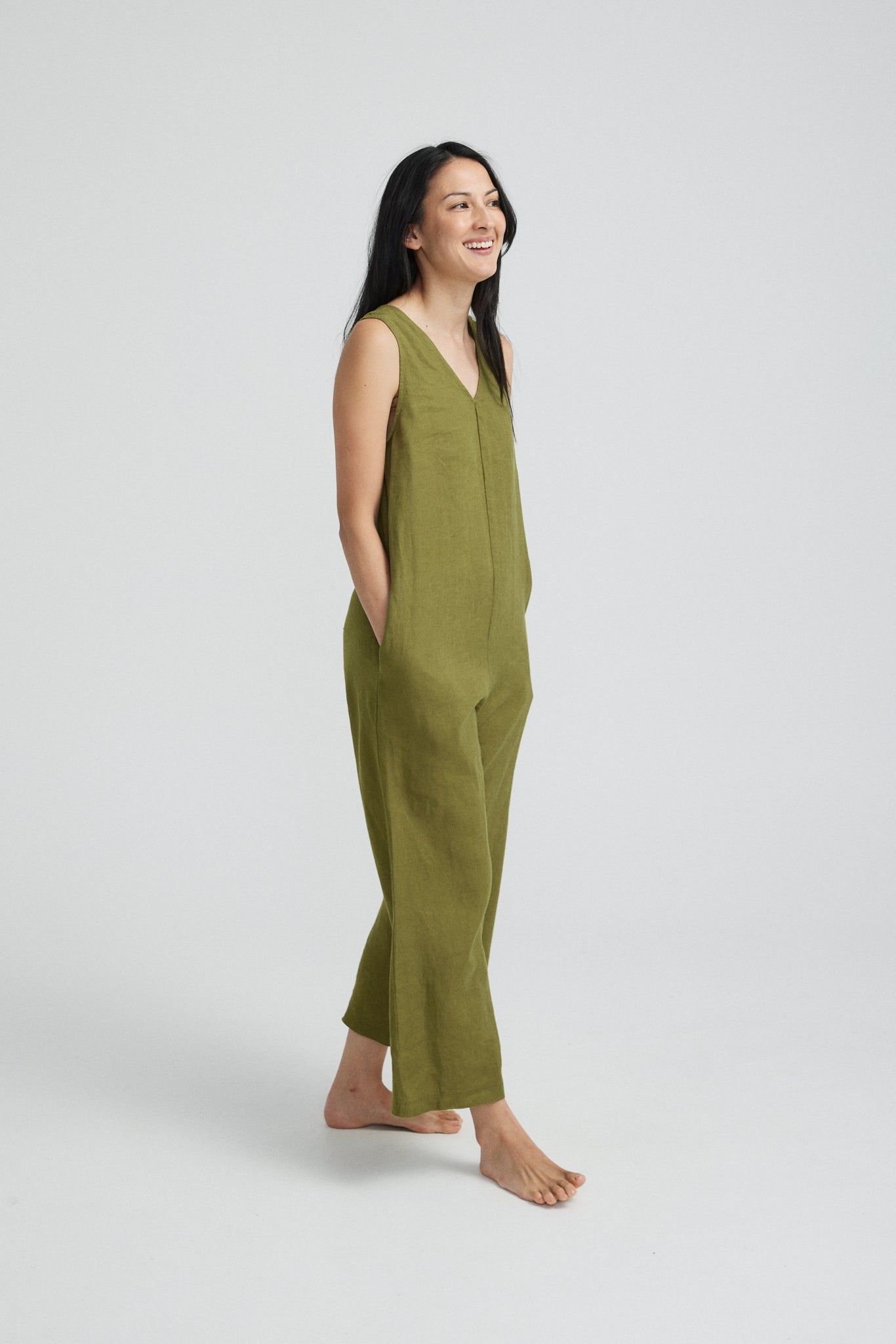 Linen Jumpsuit sold by Vege Threads product image thumbnail 3