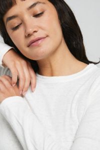 Last One! Hemp Longsleeve Tee Natural sold by Vege Threads