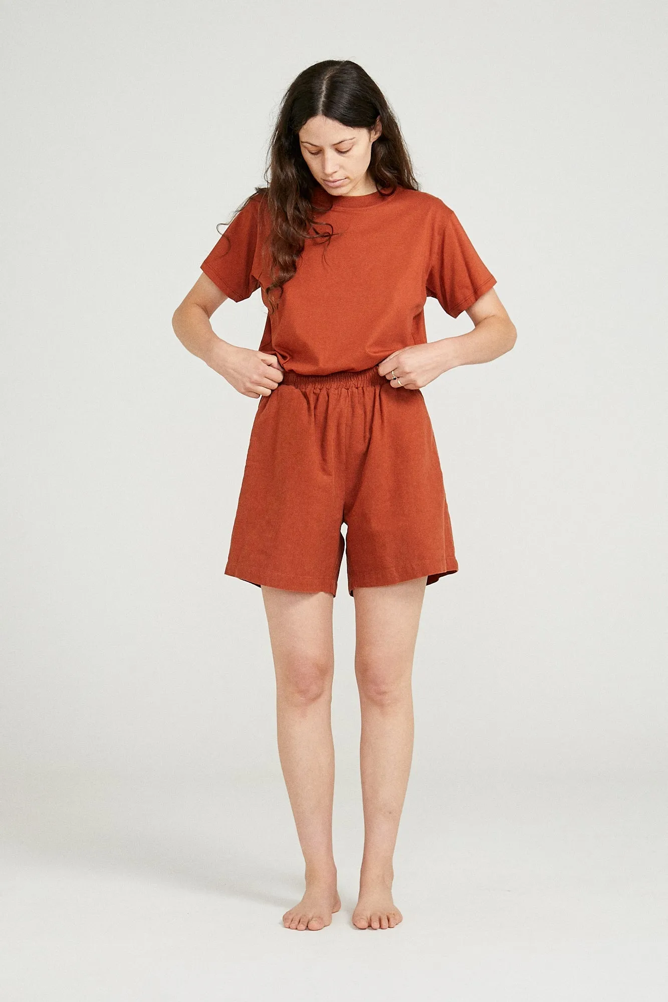 Organic Classic Tee Rust sold by Vege Threads product image thumbnail 2