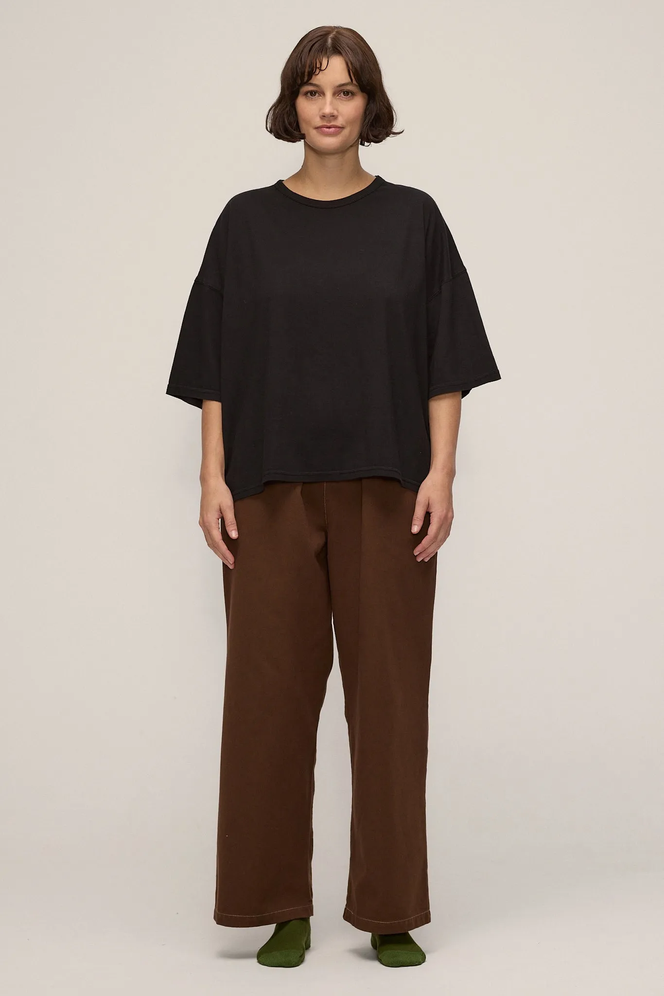 Organic Oversized Tee sold by Vege Threads product image thumbnail 4