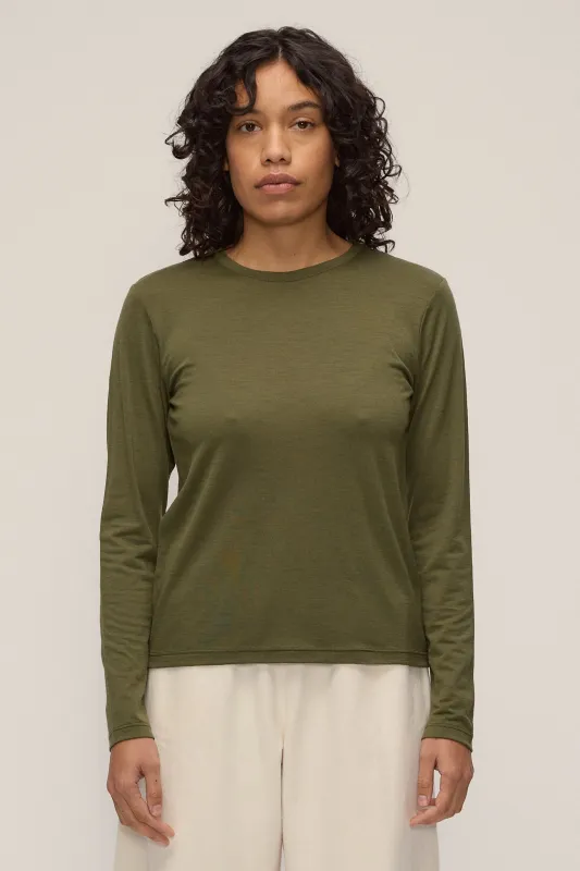 Merino Longsleeve Tee made by Vege Threads