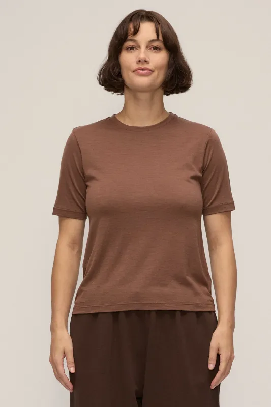 Merino Fitted Tee made by Vege Threads