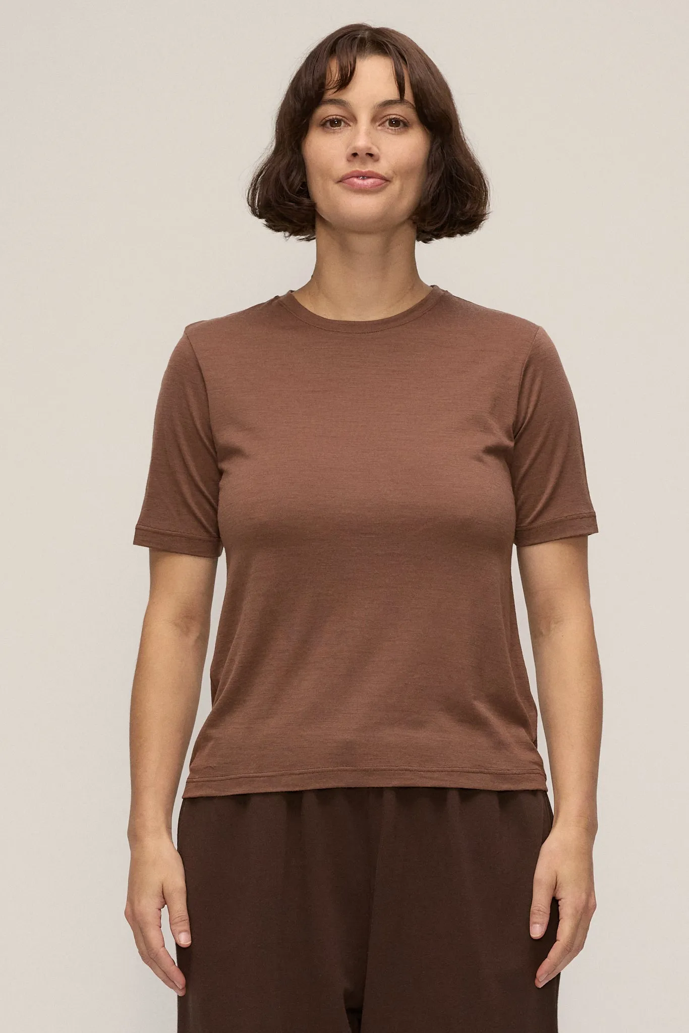 Merino Fitted Tee sold by Vege Threads