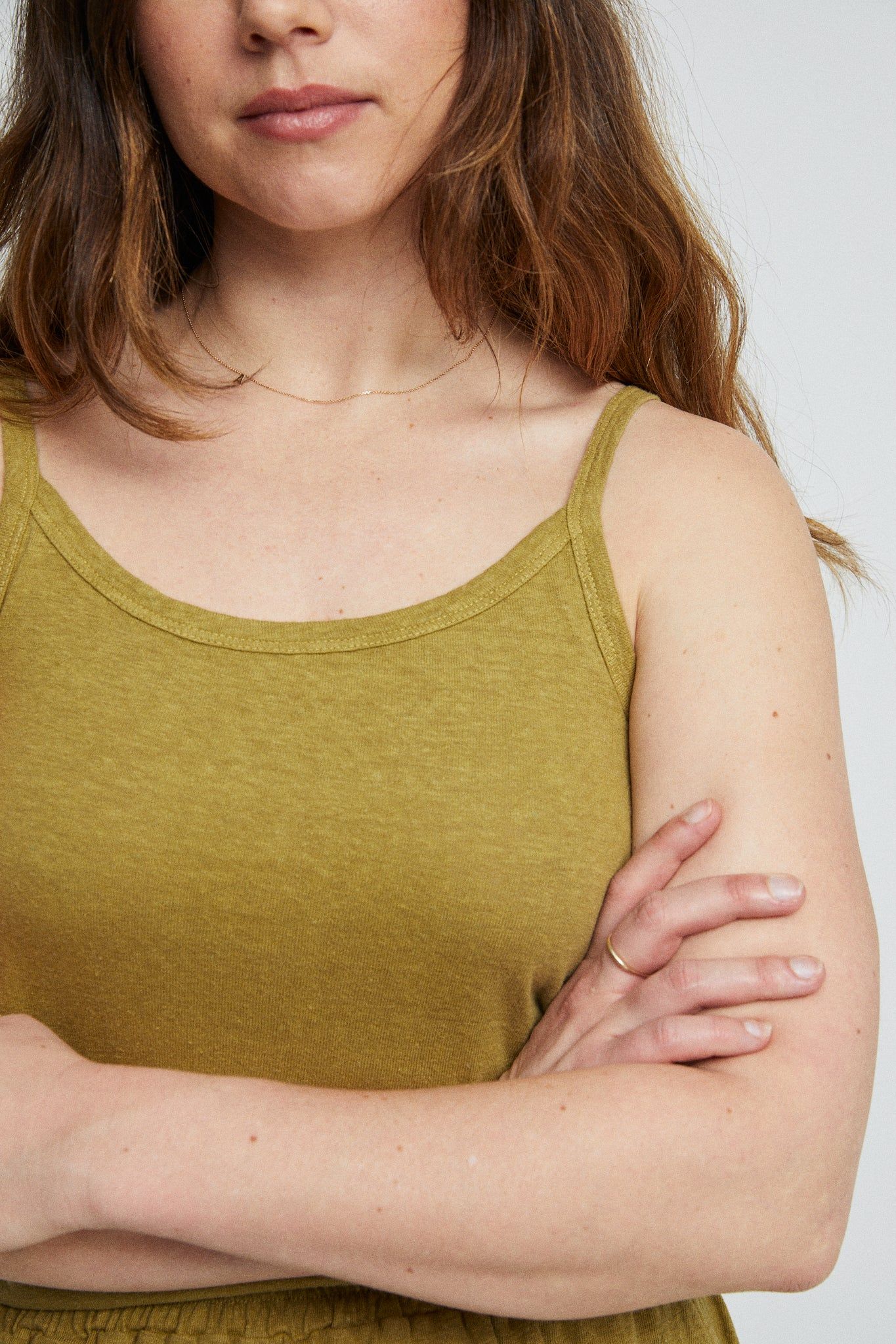 Last One! Hemp Singlet Biscuit & Moss sold by Vege Threads product image thumbnail 4