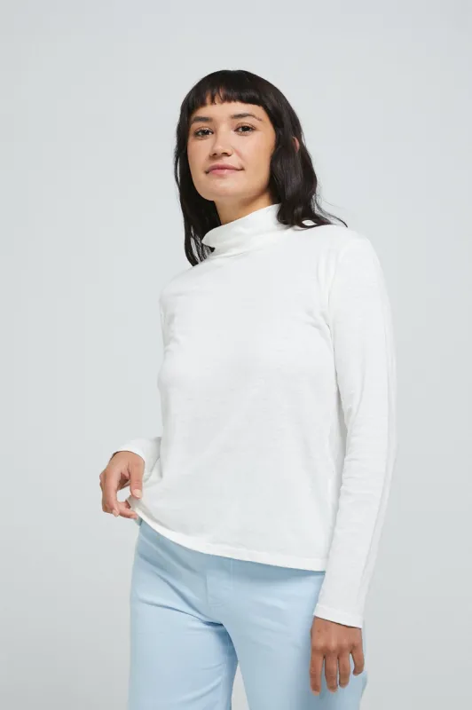 Hemp High Neck Longsleeve Tee sold by Vege Threads