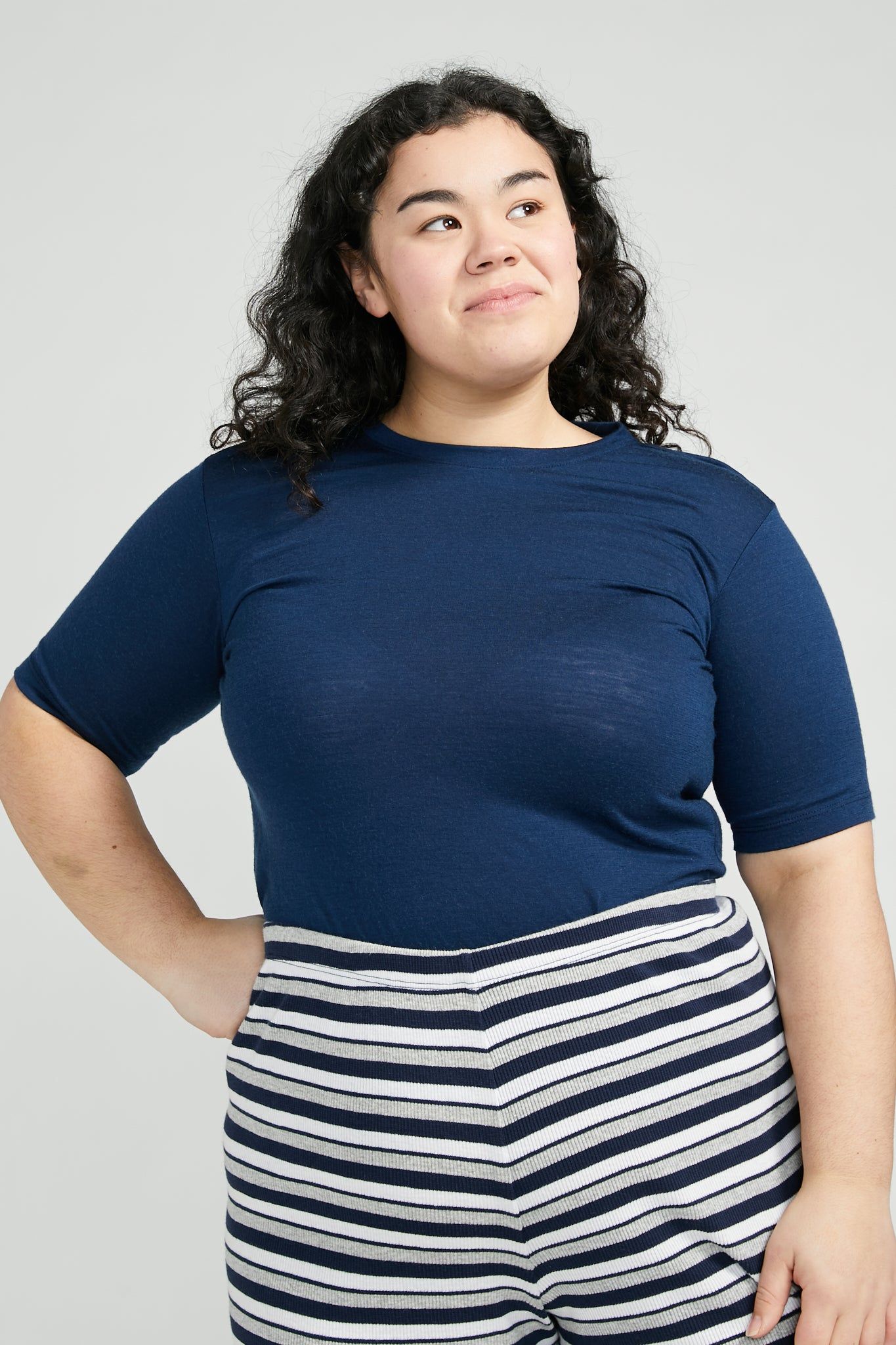 Merino Fitted Tee sold by Vege Threads product image thumbnail 4