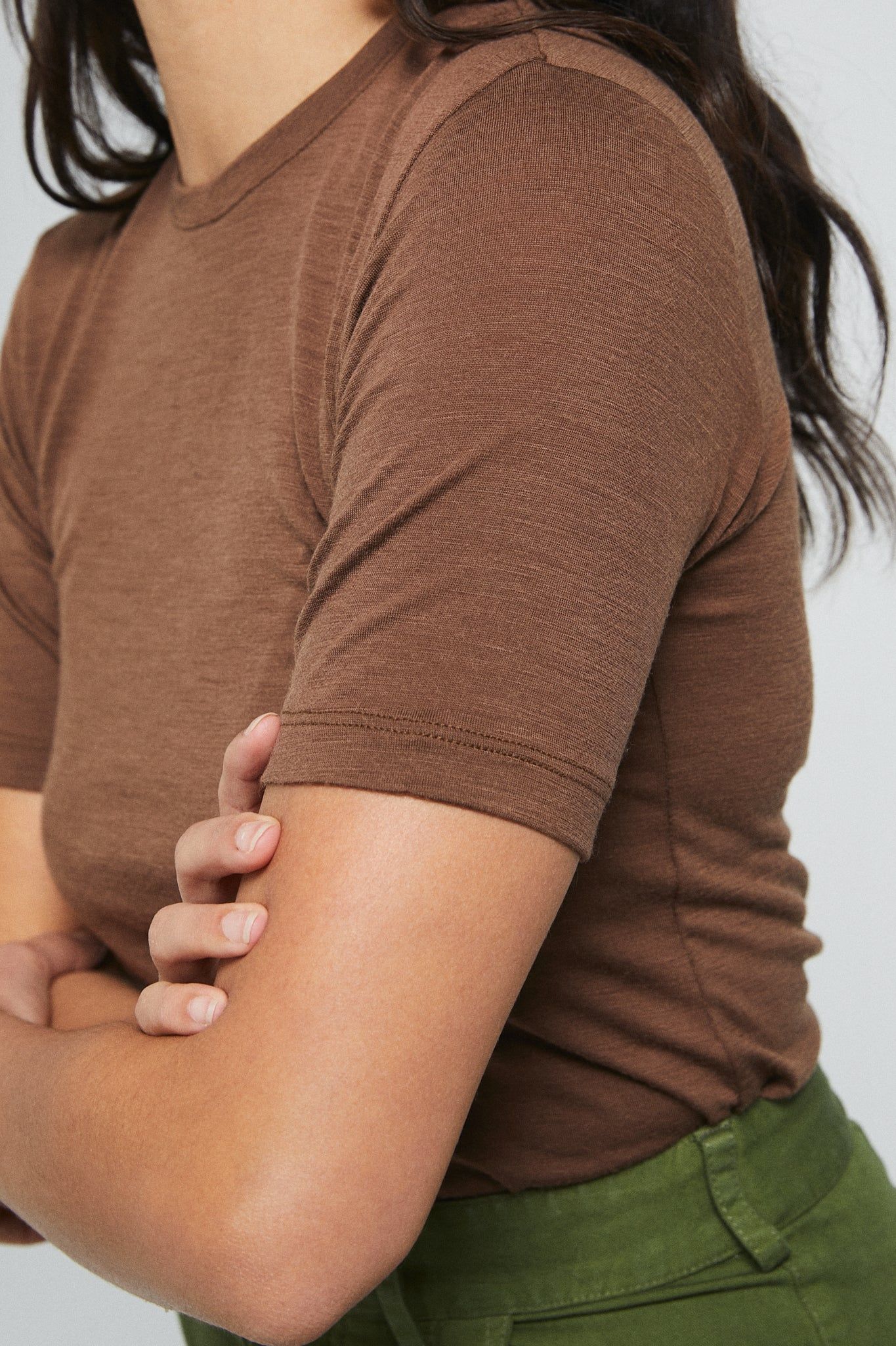 Merino Fitted Tee sold by Vege Threads