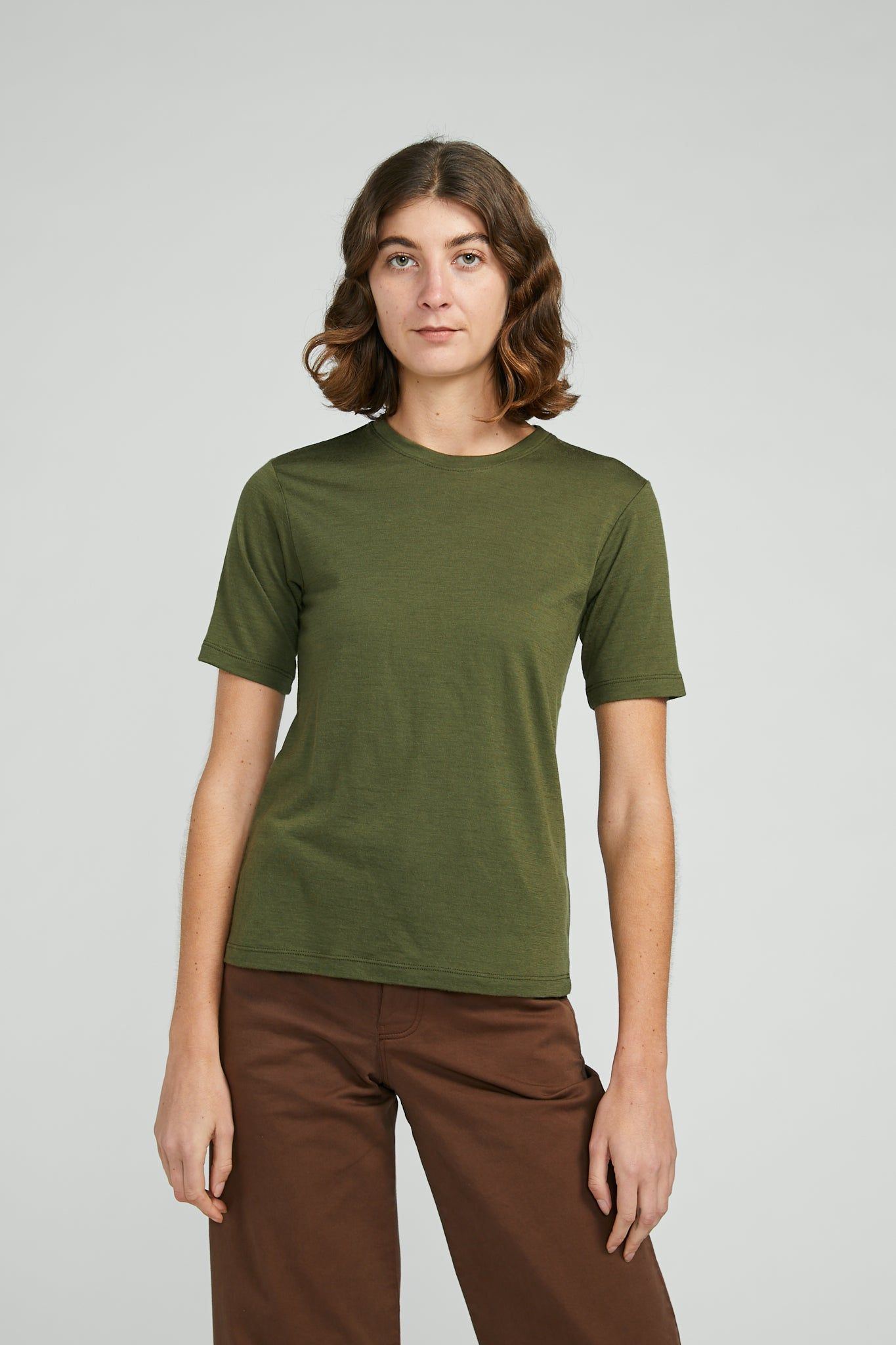 Merino Fitted Tee sold by Vege Threads product image thumbnail 3