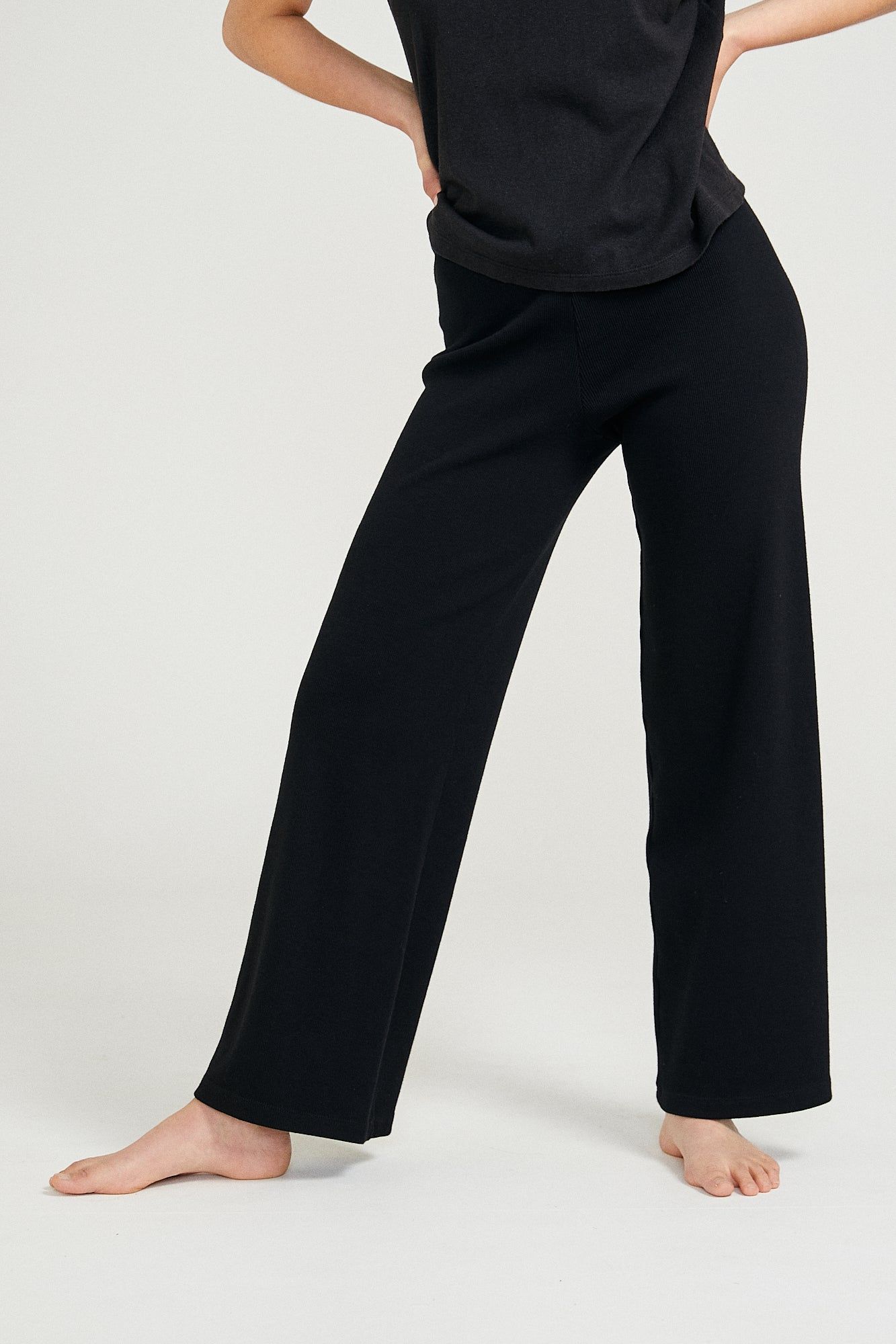 Organic Rib Lounge Pant sold by Vege Threads product image thumbnail 2