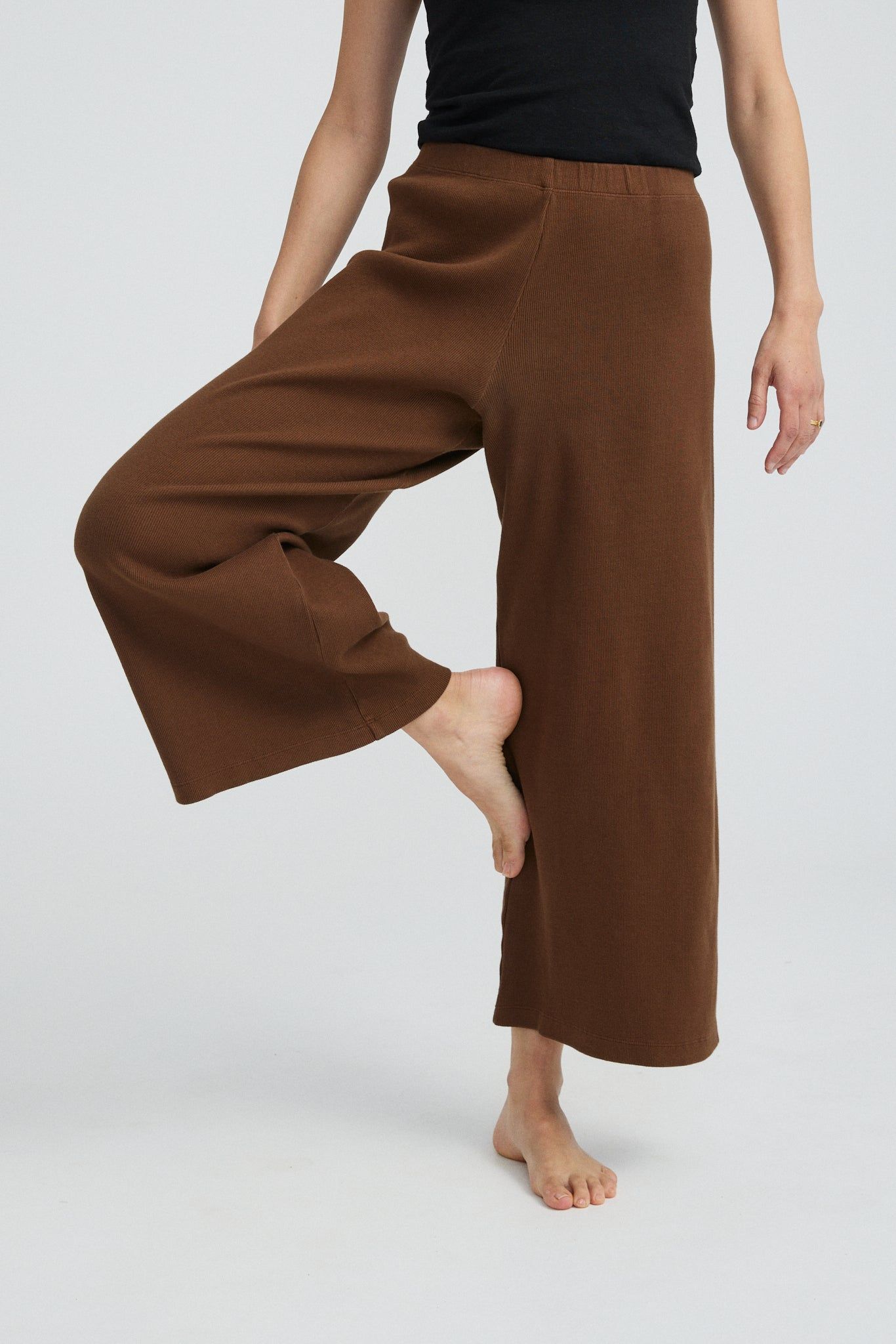 Organic Rib Lounge Pant sold by Vege Threads product image thumbnail 3