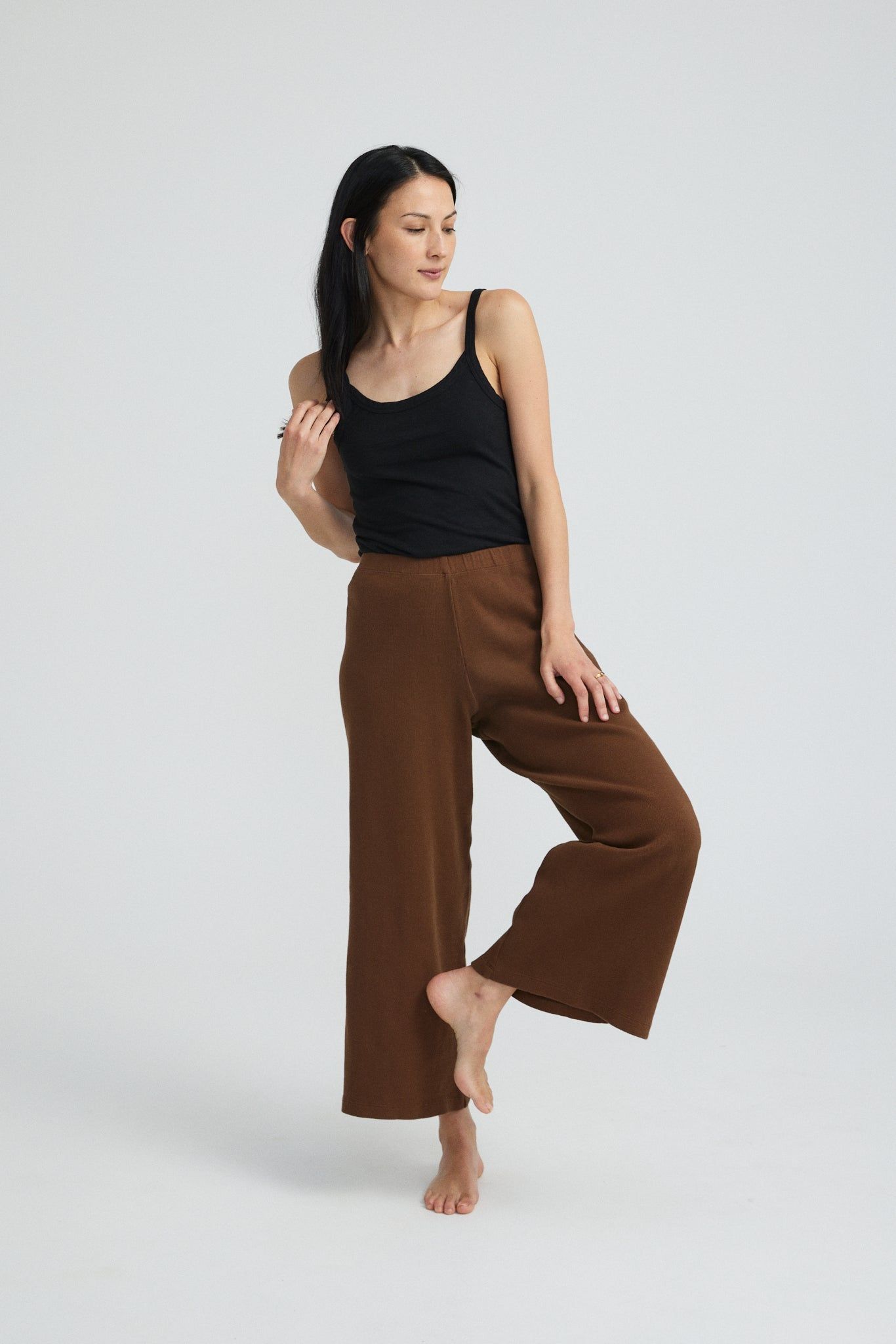 Organic Rib Lounge Pant sold by Vege Threads