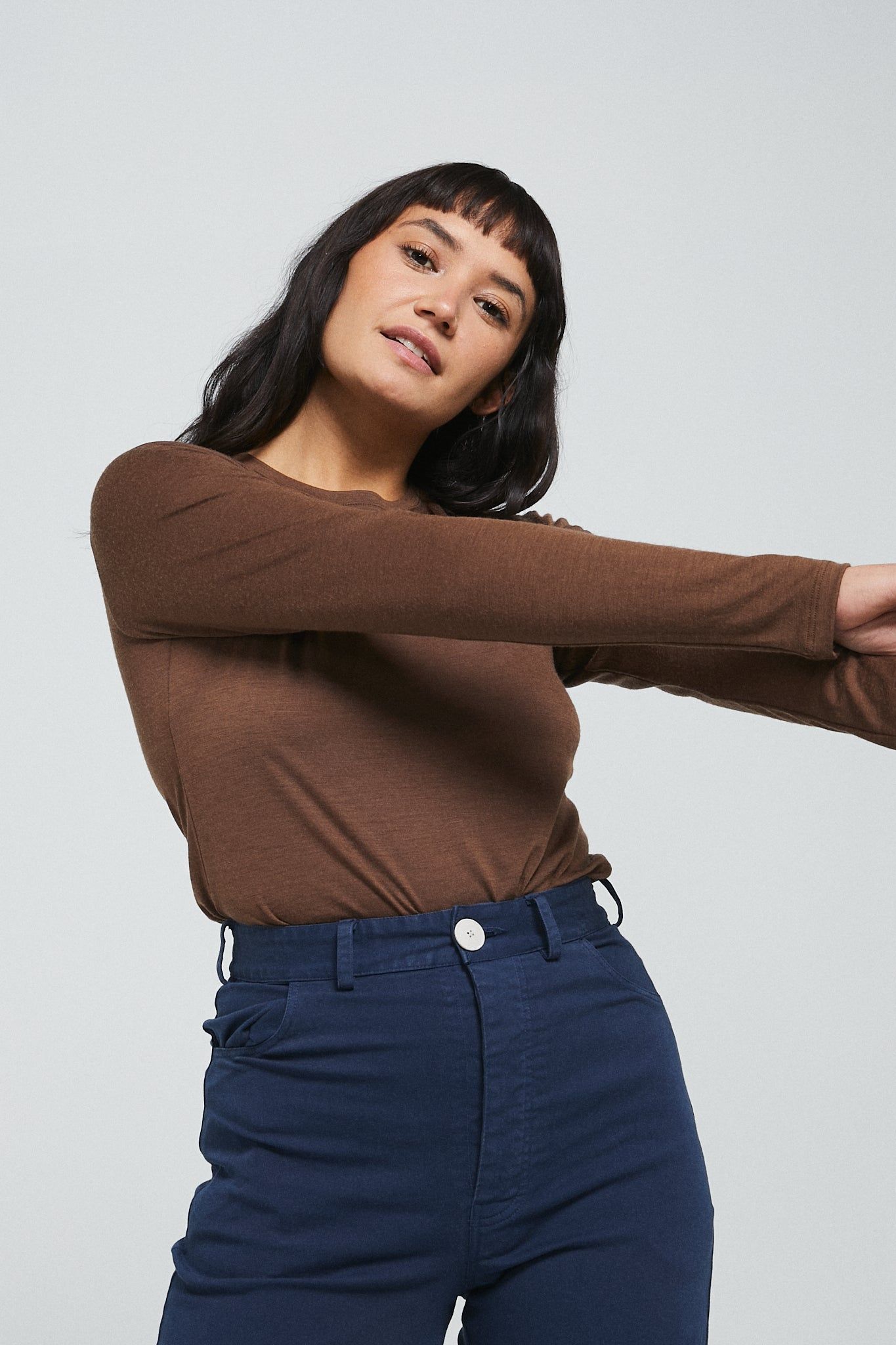 Merino Longsleeve Tee sold by Vege Threads