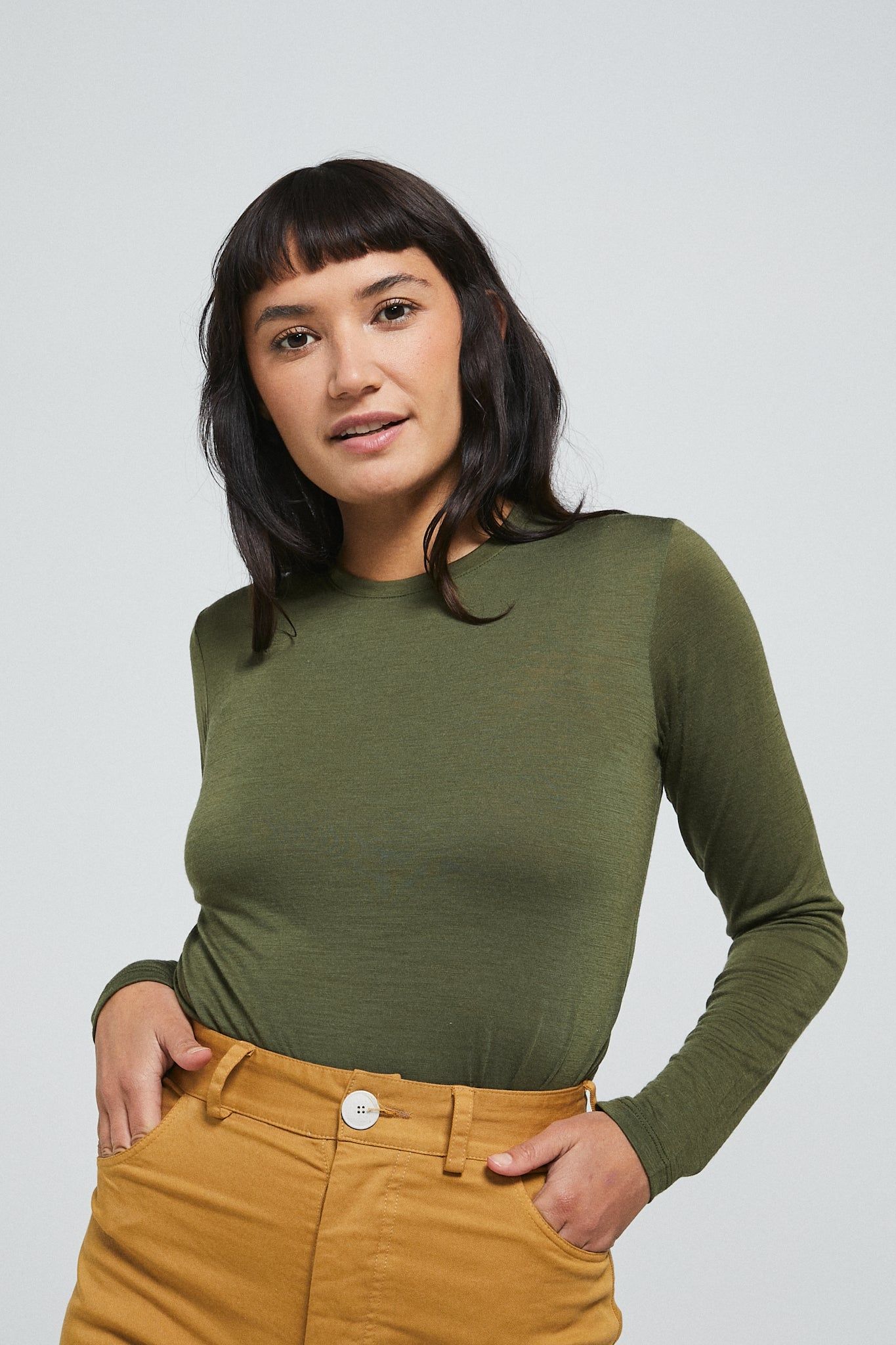 Merino Longsleeve Tee sold by Vege Threads product image thumbnail 2