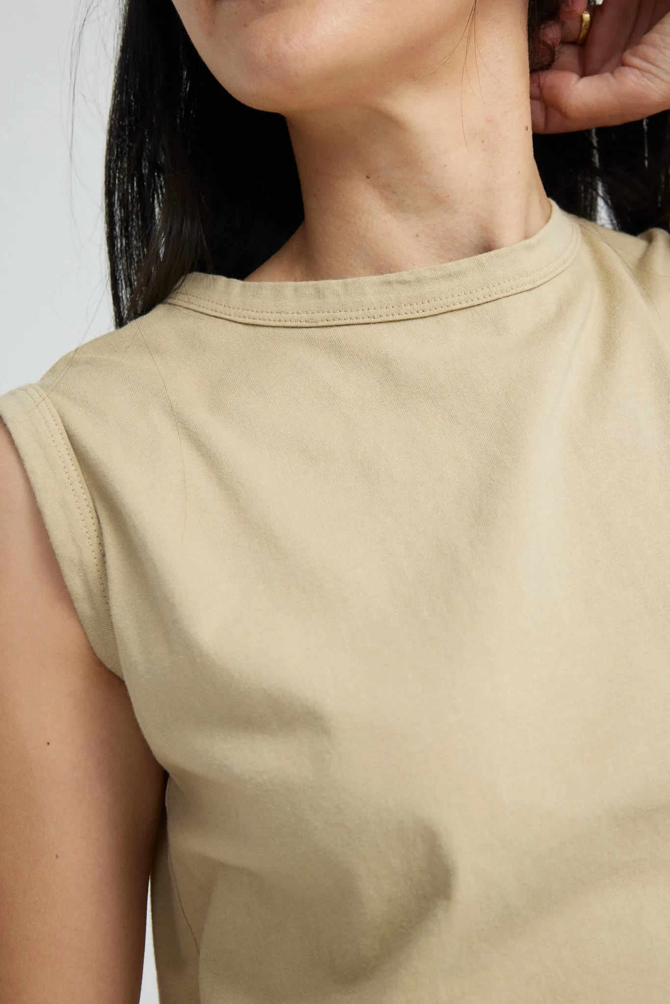 Organic Boxy Tank sold by Vege Threads product image thumbnail 4