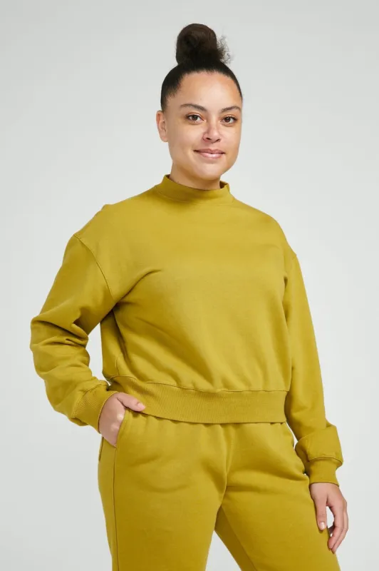 Organic Crop Sweater Celery sold by Vege Threads