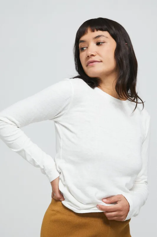 Last One! Hemp Longsleeve Tee Natural sold by Vege Threads