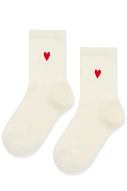 HEART SPORTY CREW SOCKS BY HANSEL FROM BASEL made by Hansel From Basel
