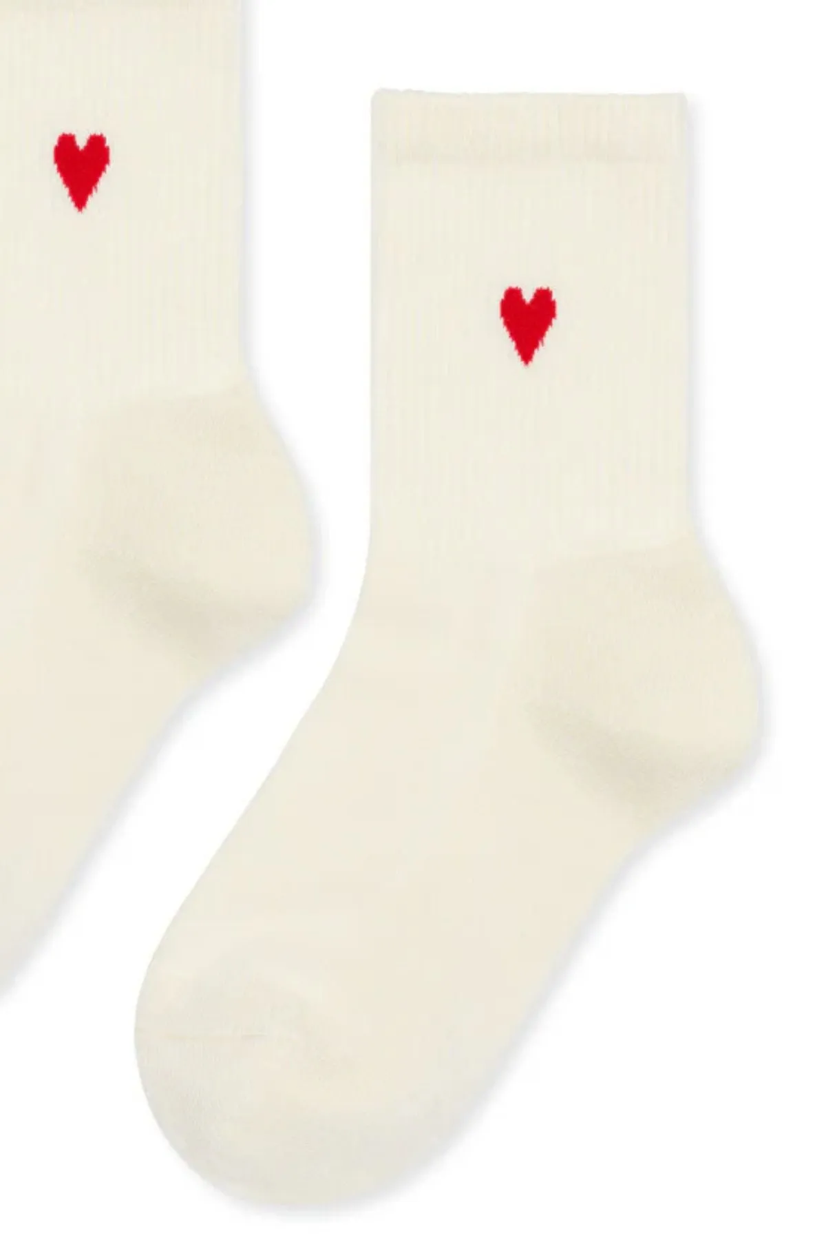 HEART SPORTY CREW SOCKS BY HANSEL FROM BASEL sold by Velvet by Graham & Spencer product image thumbnail 2