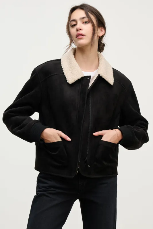 JUNO SHERPA JACKET made by Velvet by Graham & Spencer