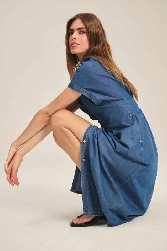 KARINA CHAMBRAY DRESS sold by Velvet by Graham & Spencer