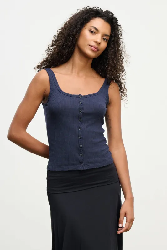 ADELLE POINTELLE TANK TOP sold by Velvet by Graham & Spencer