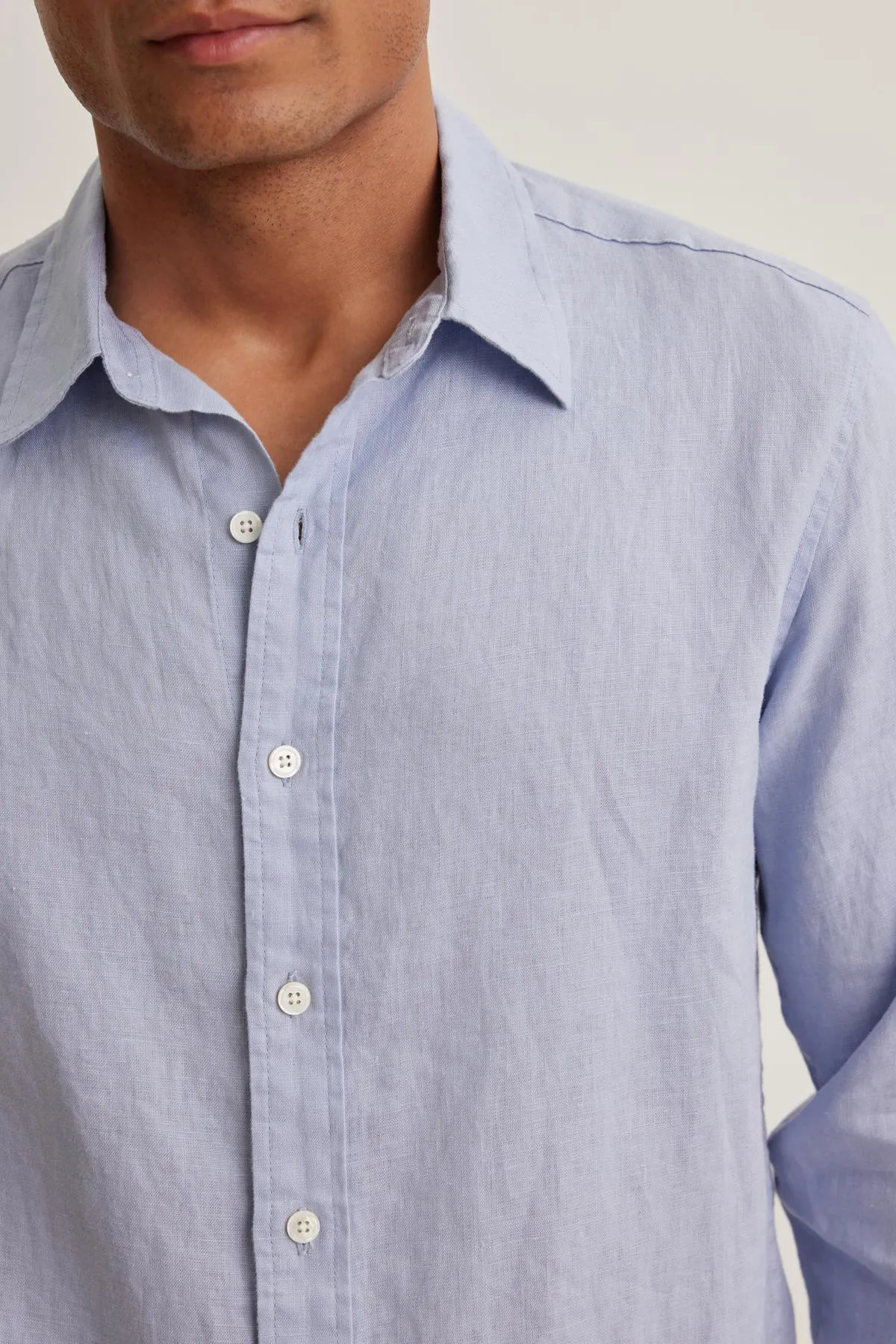 CARUSO LINEN BUTTON-UP SHIRT sold by Velvet by Graham & Spencer product image thumbnail 2