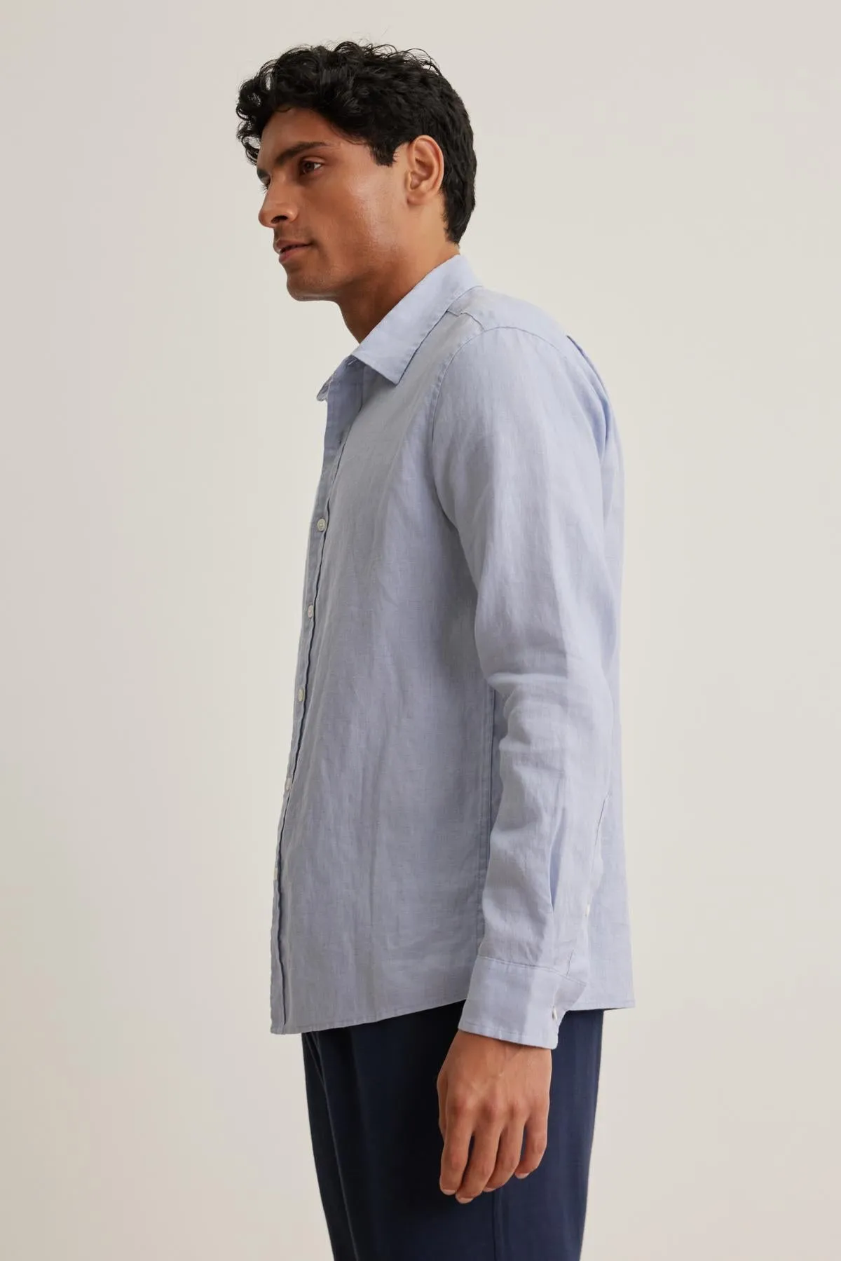 CARUSO LINEN BUTTON-UP SHIRT sold by Velvet by Graham & Spencer product image thumbnail 3