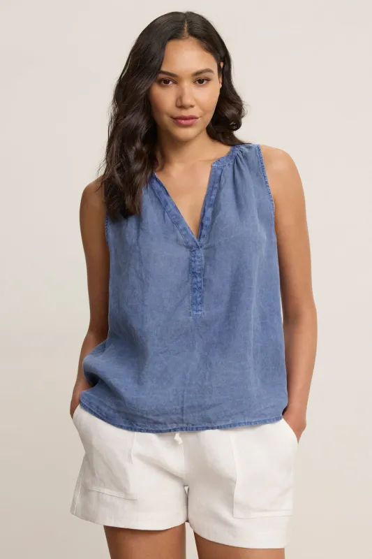 TACY LINEN TANK TOP sold by Velvet by Graham & Spencer