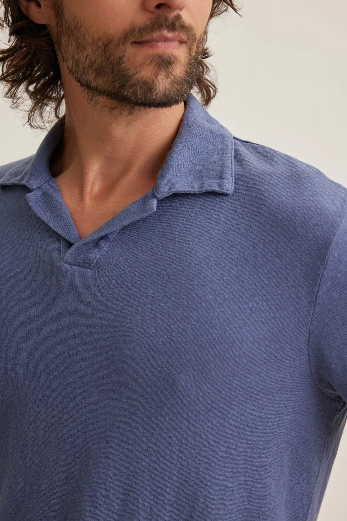 BECK LINEN COTTON POLO sold by Velvet by Graham & Spencer product image thumbnail 5