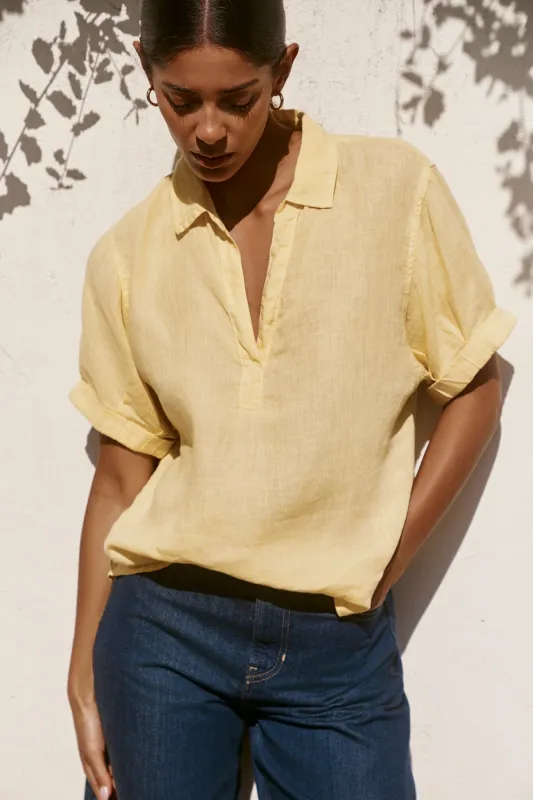 VIVICA LINEN TOP made by Velvet by Graham & Spencer