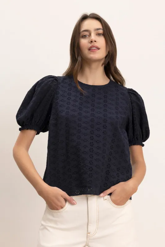 DALYN EYELET TOP sold by Velvet by Graham & Spencer